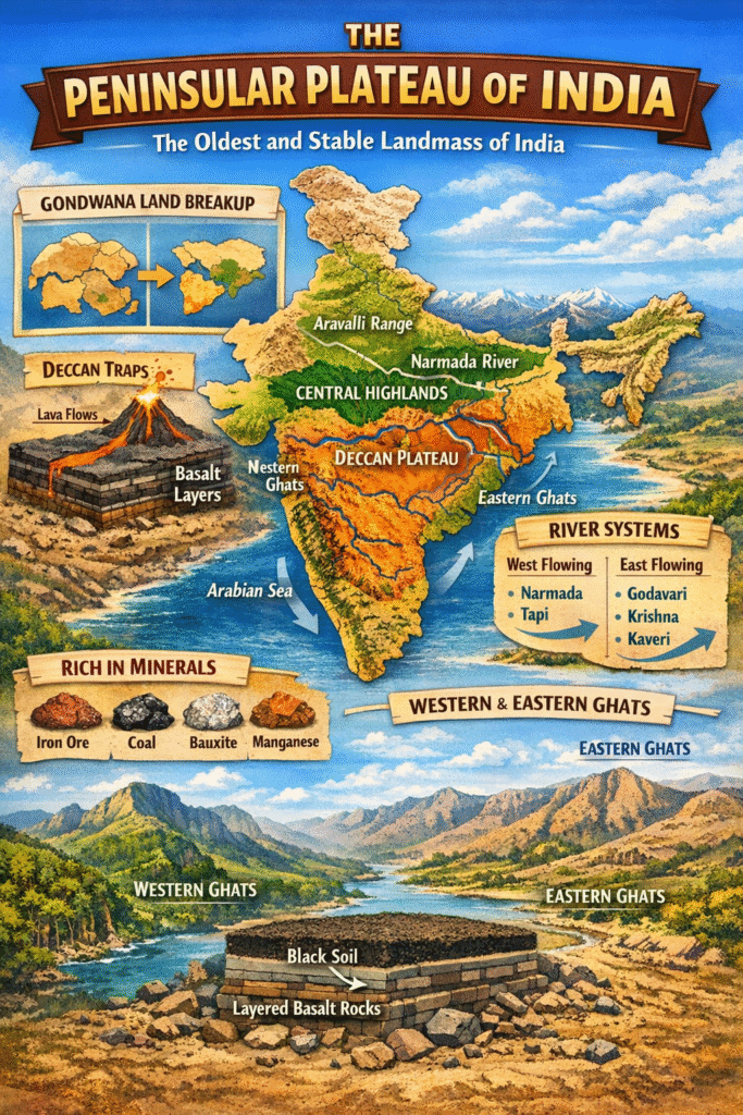 peninsular plateau of india